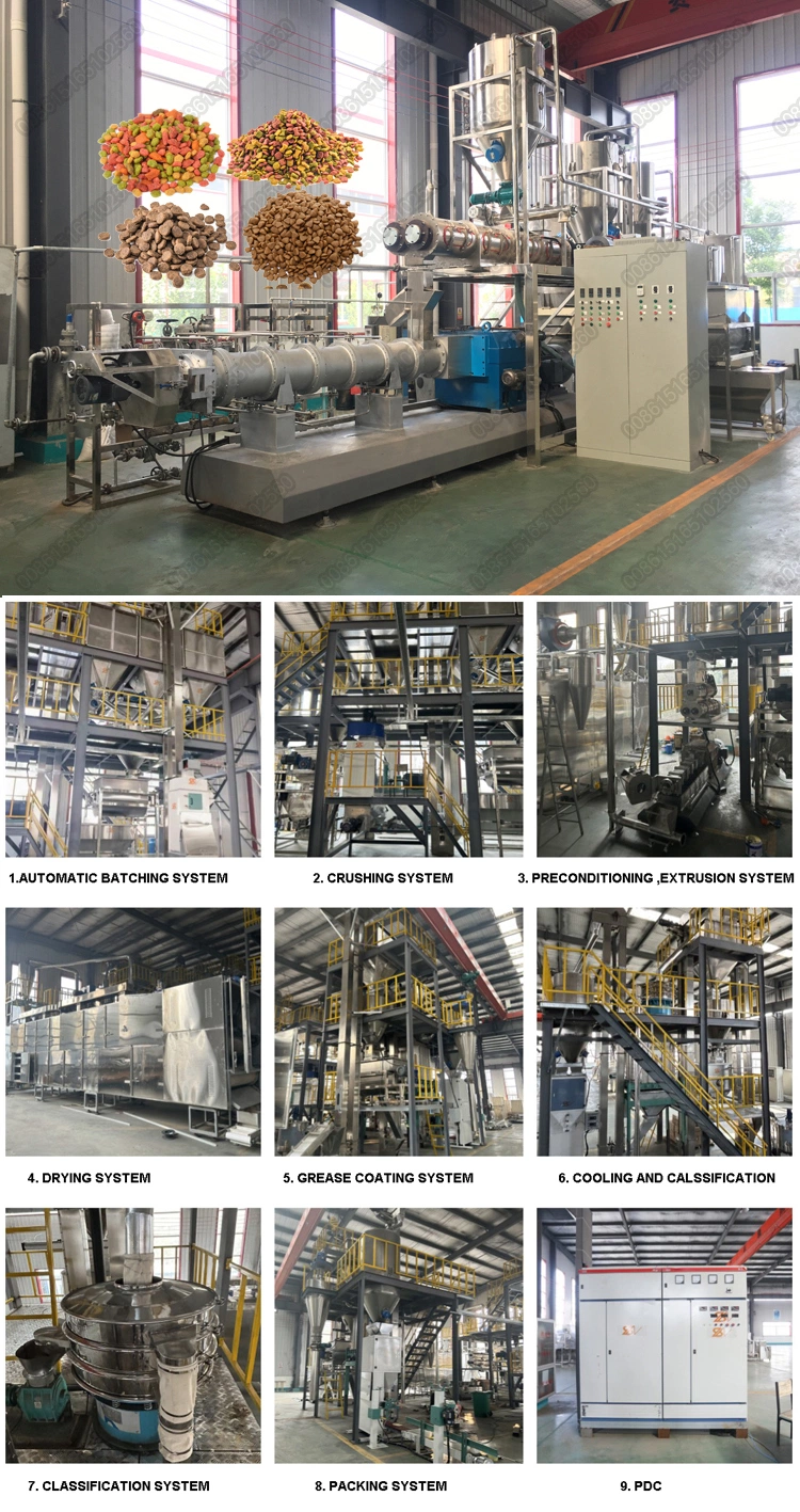 Russian Turnkey Project 1000kg-1500kg/H Shrimp Fish Pet Food Production Line