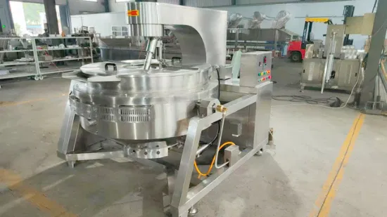 Sauce au Caramel électrique à gaz industriel de grande capacité faisant la Machine de mélangeur de cuisson pour les épices/Sauce Chili/pâte de tomate