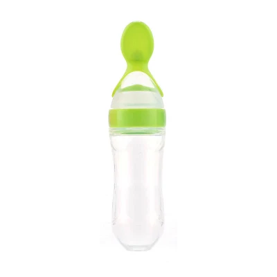 90ml 3oz vaisselle auxiliaire Silicone bébé cuillère presser pâte de riz biberon